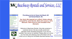 Desktop Screenshot of beachwayrentals.com