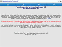 Tablet Screenshot of beachwayrentals.com